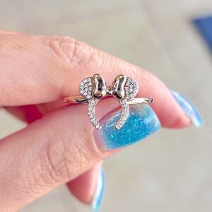 Rebecca Hook Disney 
Minnie Ears Ring 
Rose Gold Plated